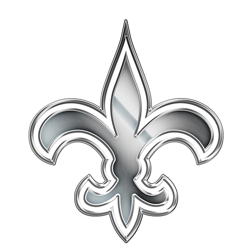 New Orleans Saints Silver Logo vinyl decal